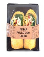 WRAP POLLO ASADO CON SOJA Y CURRY