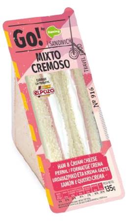 Ñaming go! sandwich mixto cremoso