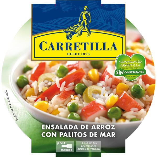 Ensalada arroz y palitos mar