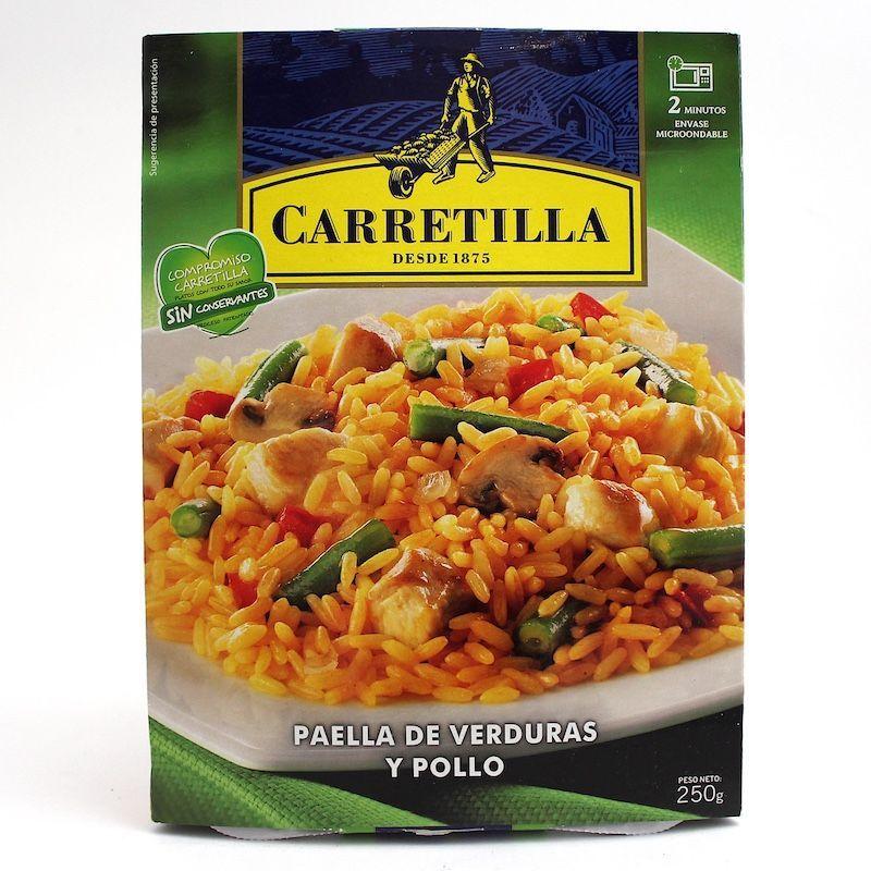 Paella verduras pollo