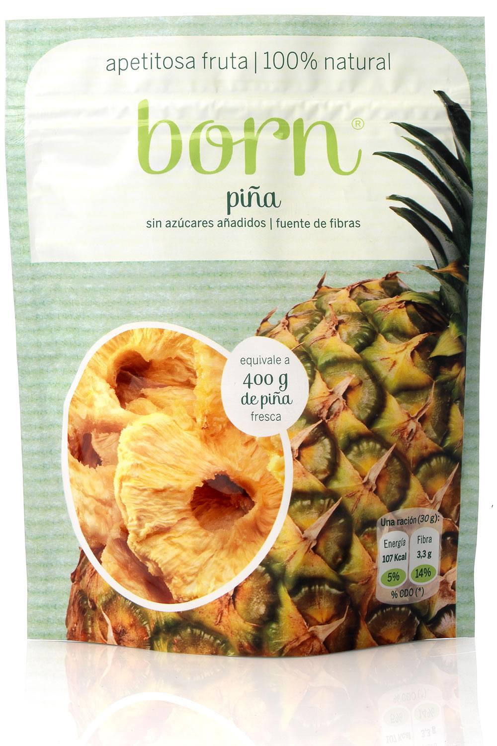 Snacks de piÑa semideshidratada born