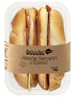 Brioche de jamon serrano-queso(2ud.)