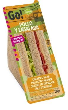 Ñaming go! sandwich pollo chedar