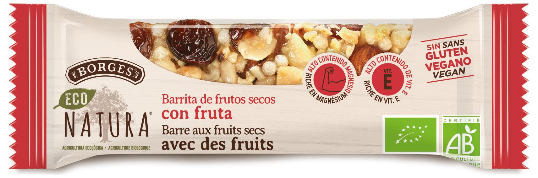 Barrita ecolÓgica con frutos secos y arÁndanos