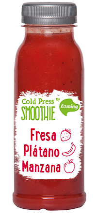 Smoothie fresa platano manzana 200 ml