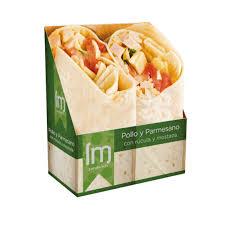 Wraps pollo y parmesano 