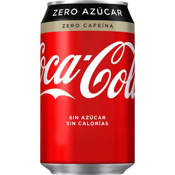 Coca cola zero s/cafeina lata