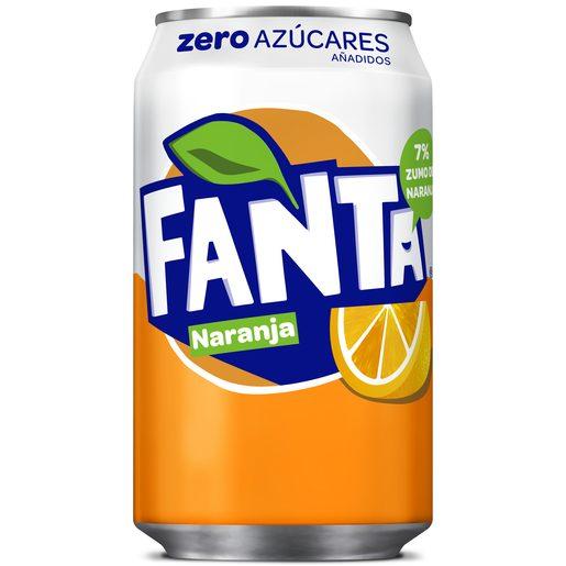 Fanta naranja zero lata