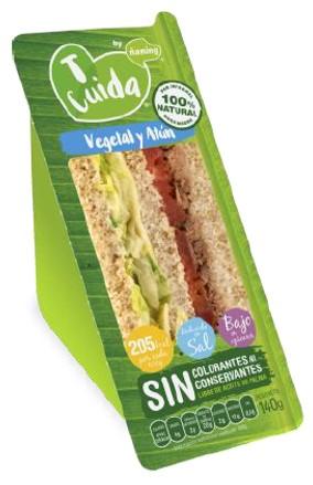 Sandwich tcuida vegetal & atun